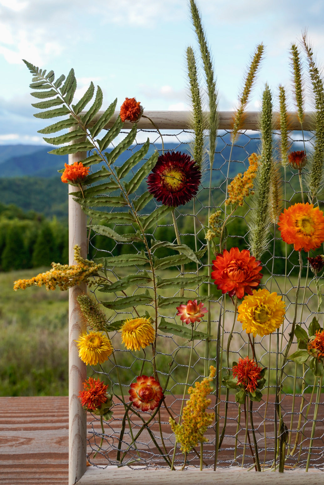 Everlasting Flower Panel- Autumn Dream